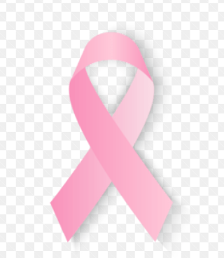Pink breast cancer awareness ribbon