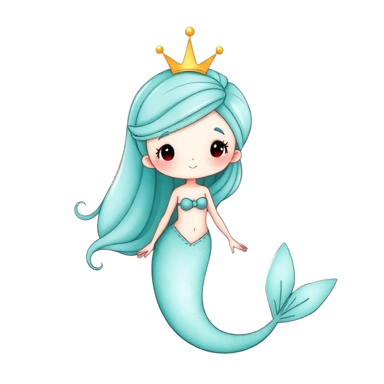 Bronze package mermaid mascot